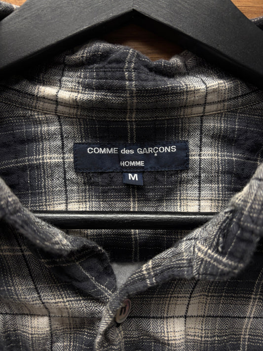 2009 Comme Des Garçons Homme Shadow Plaid Hybrid Reconstructed Flannel