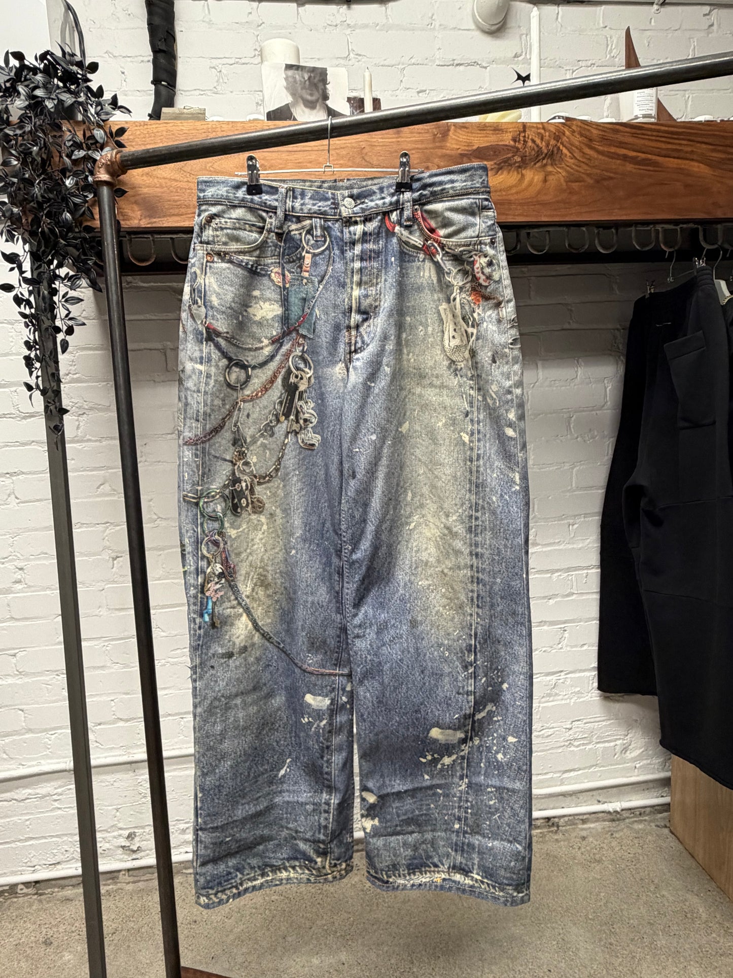 Acne Studios ‘Trompe L’œil’ Super Baggy Chain Denim