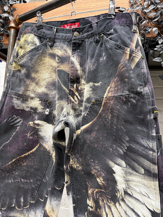 SS2021 Supreme ‘Eagle’ Double Knee Carpenter Denim