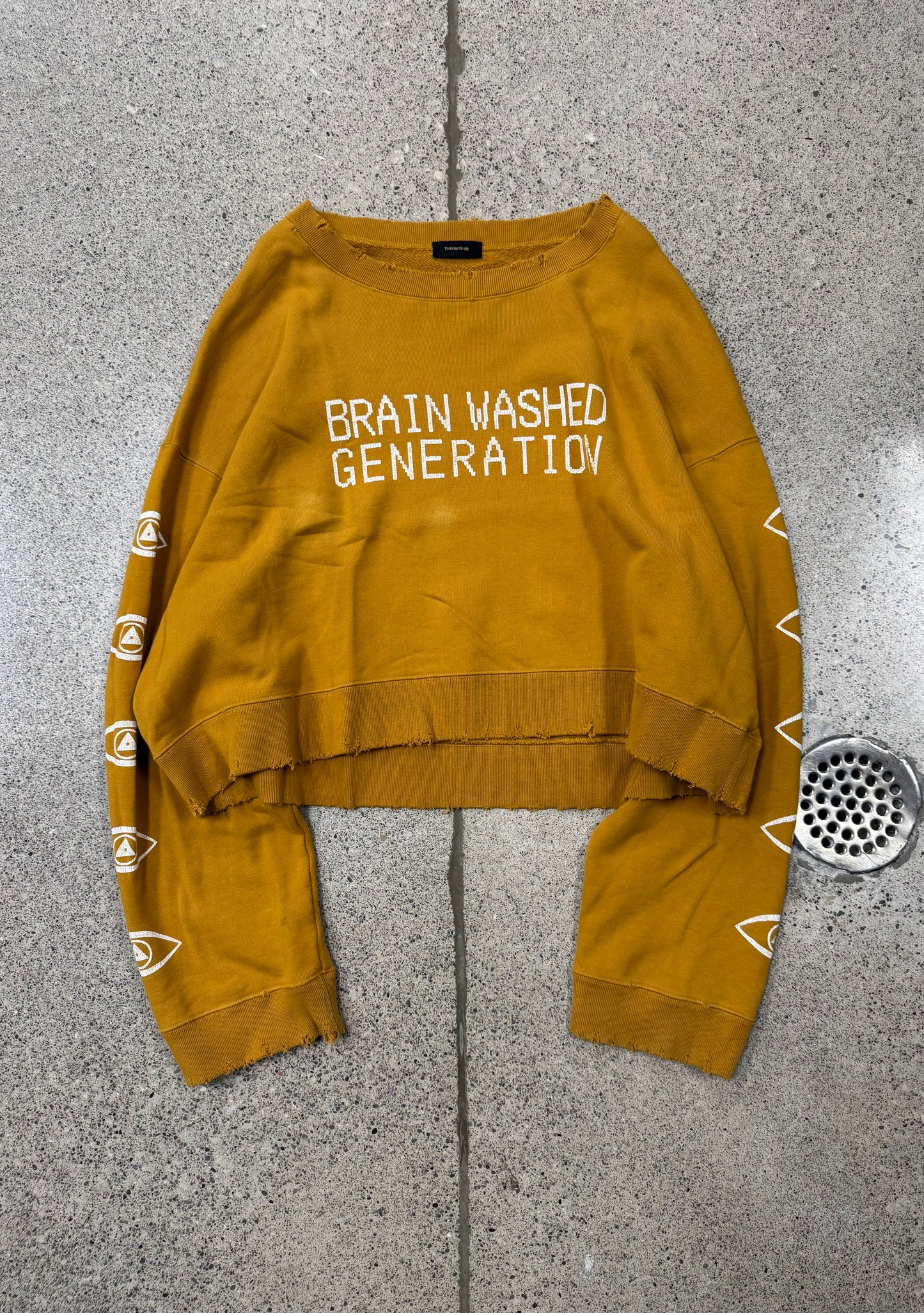 AW2017 Undercover ‘Brain Washed Generation’ Cropped Sweatshirt