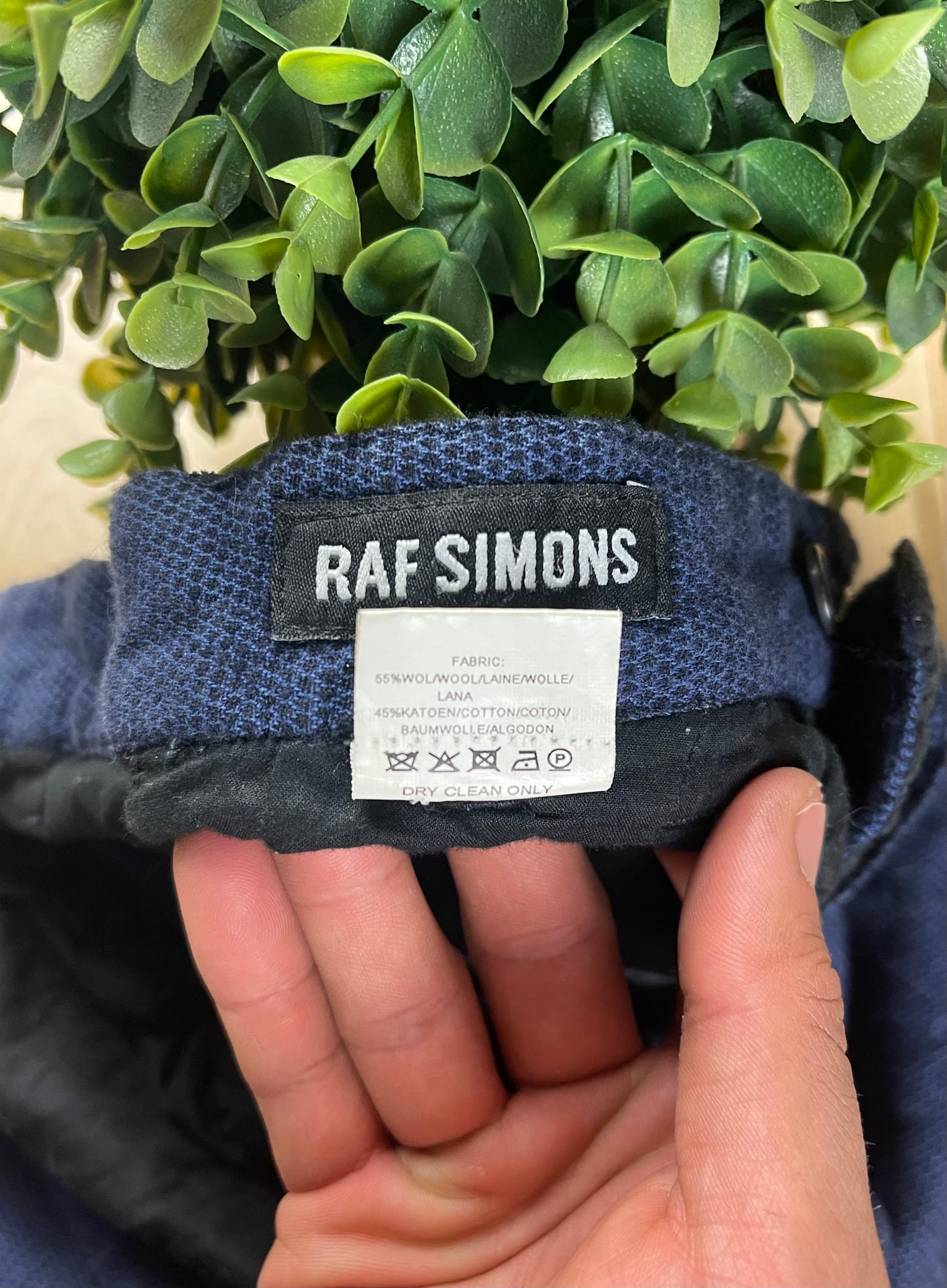 2000s Raf Simons Wool Buckle Closure Shorts