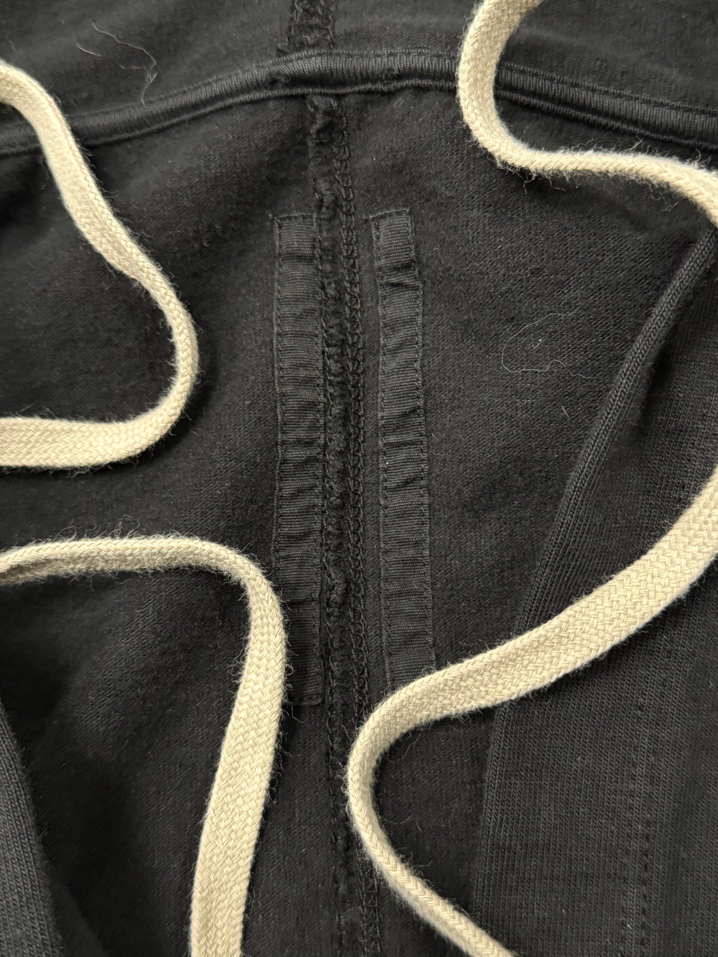 Rick Owens DRKSHDW ‘Wrap’ Black Drawstring Hoodie