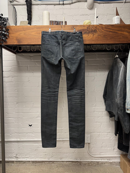 Dior Homme ‘Waxed Black’ Unaltered Skinny Denim