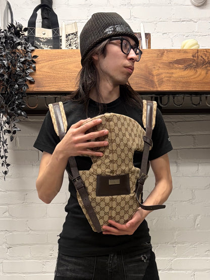 AW2000 Gucci by Tom Ford ‘Guccisima Monogram’ Brown Canvas/Leather Baby Carrier