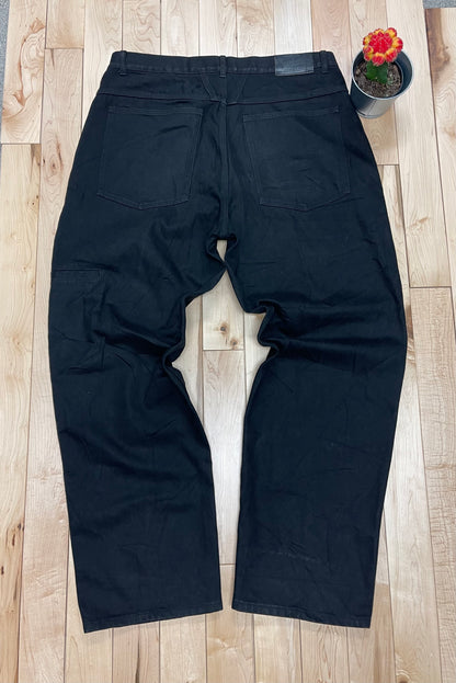Marithe Francois Girbaud Wide Cut Black Denim