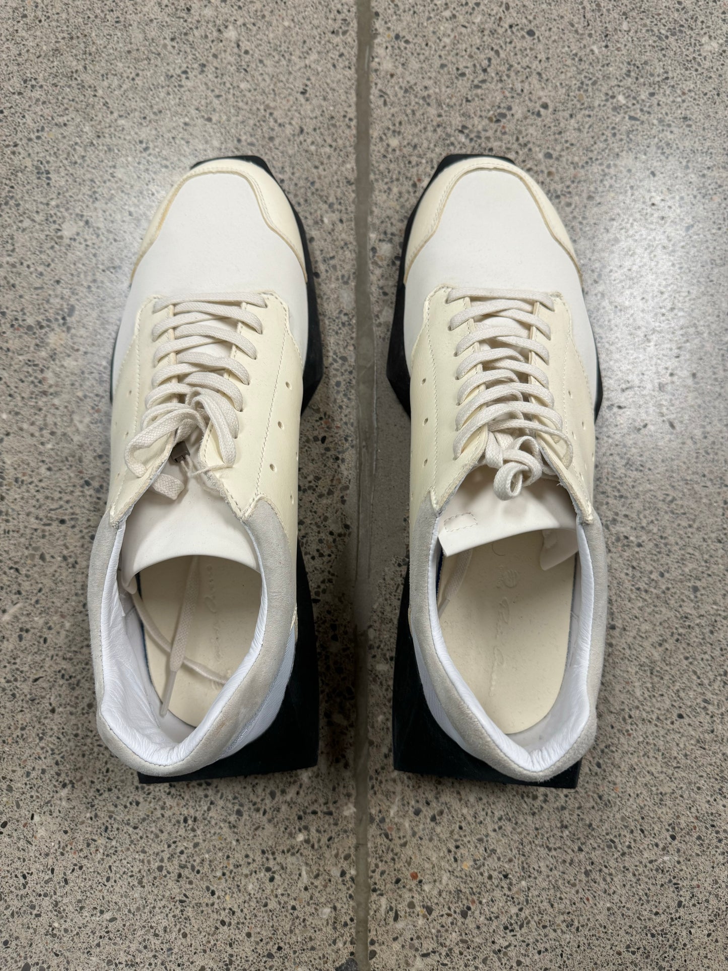 2014 Rick Owens x Adidas Tech Runner Low Top Sneakers