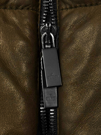 Gucci by Tom Ford ‘Ferrari’ Quilted Leather Bomber Jacket