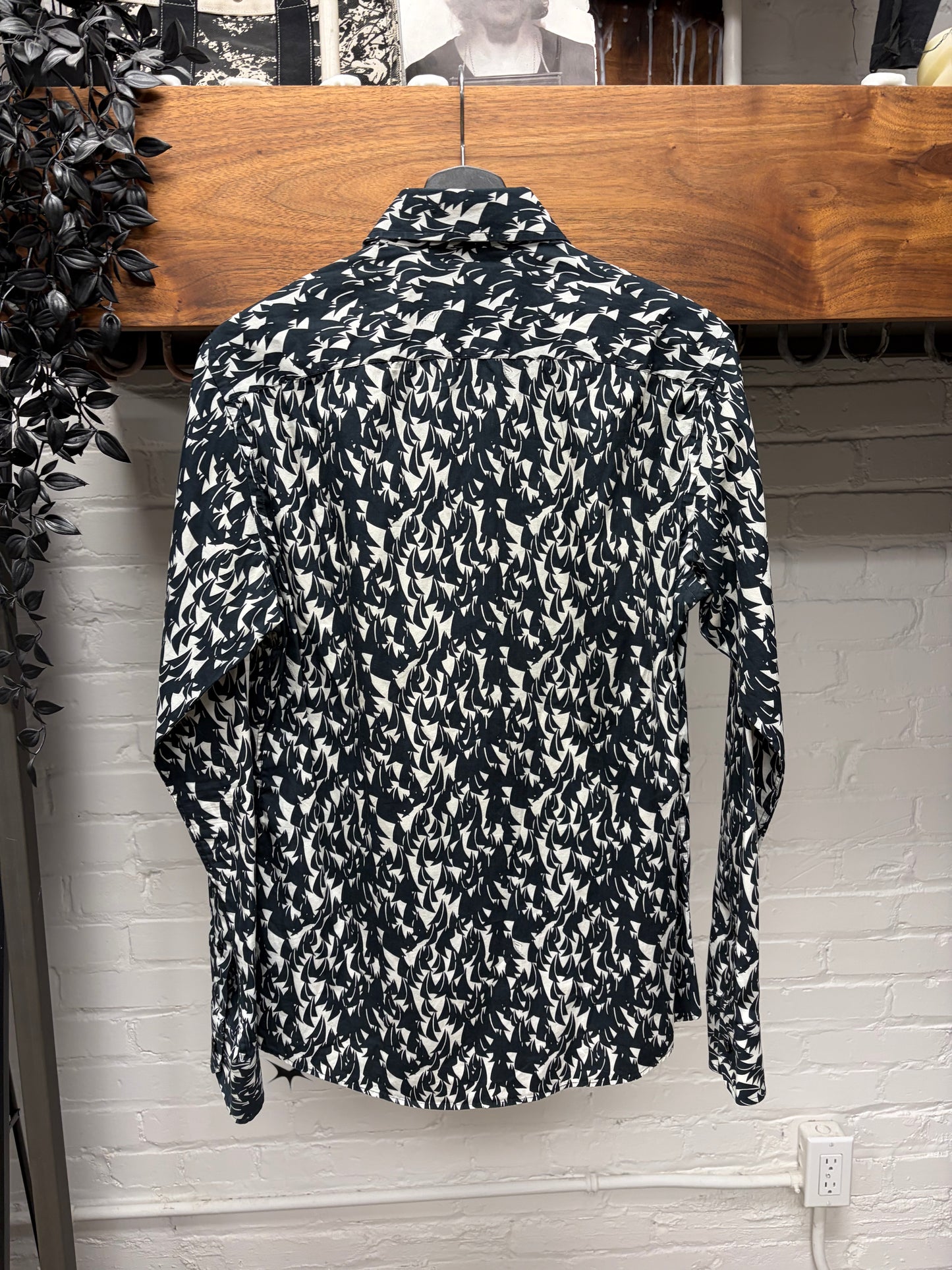 SS2007 Gucci by Frida Giannini ‘Sailboats’ Collared Button Up Shirt