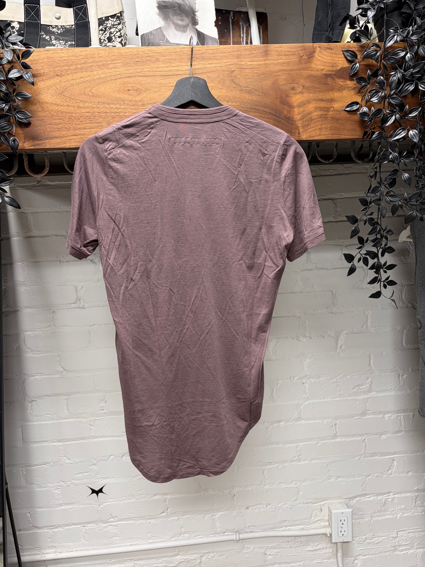 AW2025 Julius ‘Ash Purple’ Double Layered Semi-Sheer T-Shirt