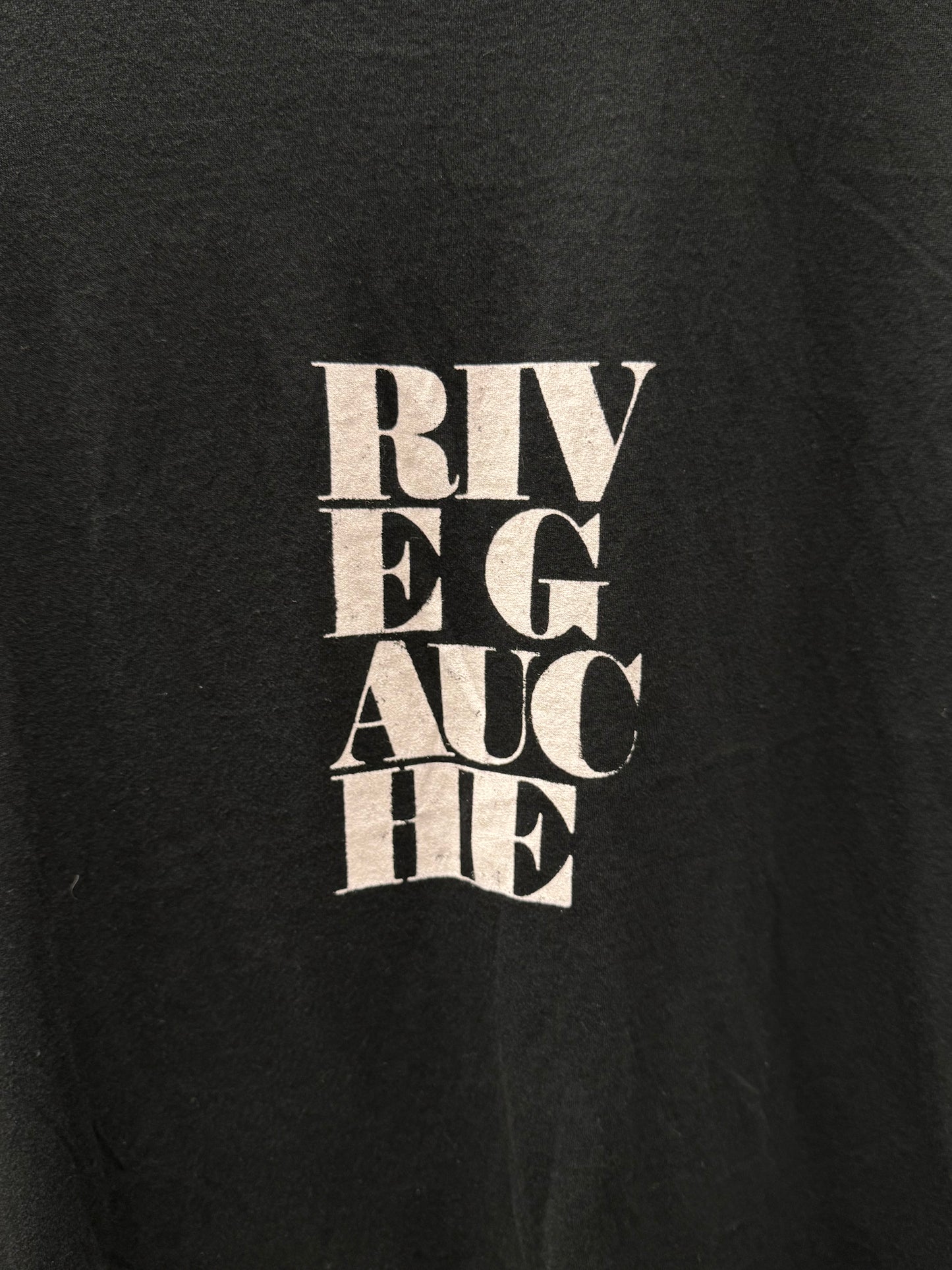2018 Saint Laurent ‘Rive Gauche’ Black Graphic T-Shirt