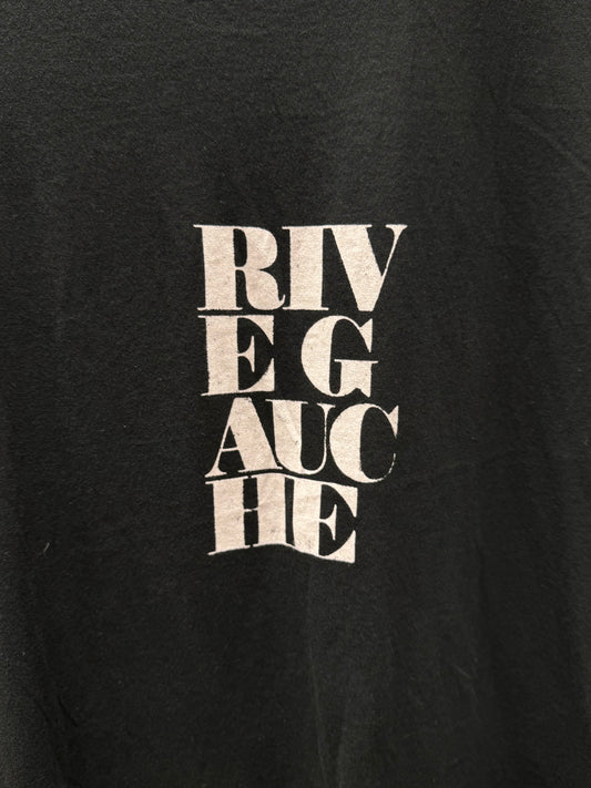 2018 Saint Laurent ‘Rive Gauche’ Black Graphic T-Shirt