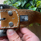 Tornado Mart Gemstone Encrusted Brown Leather Western Belt