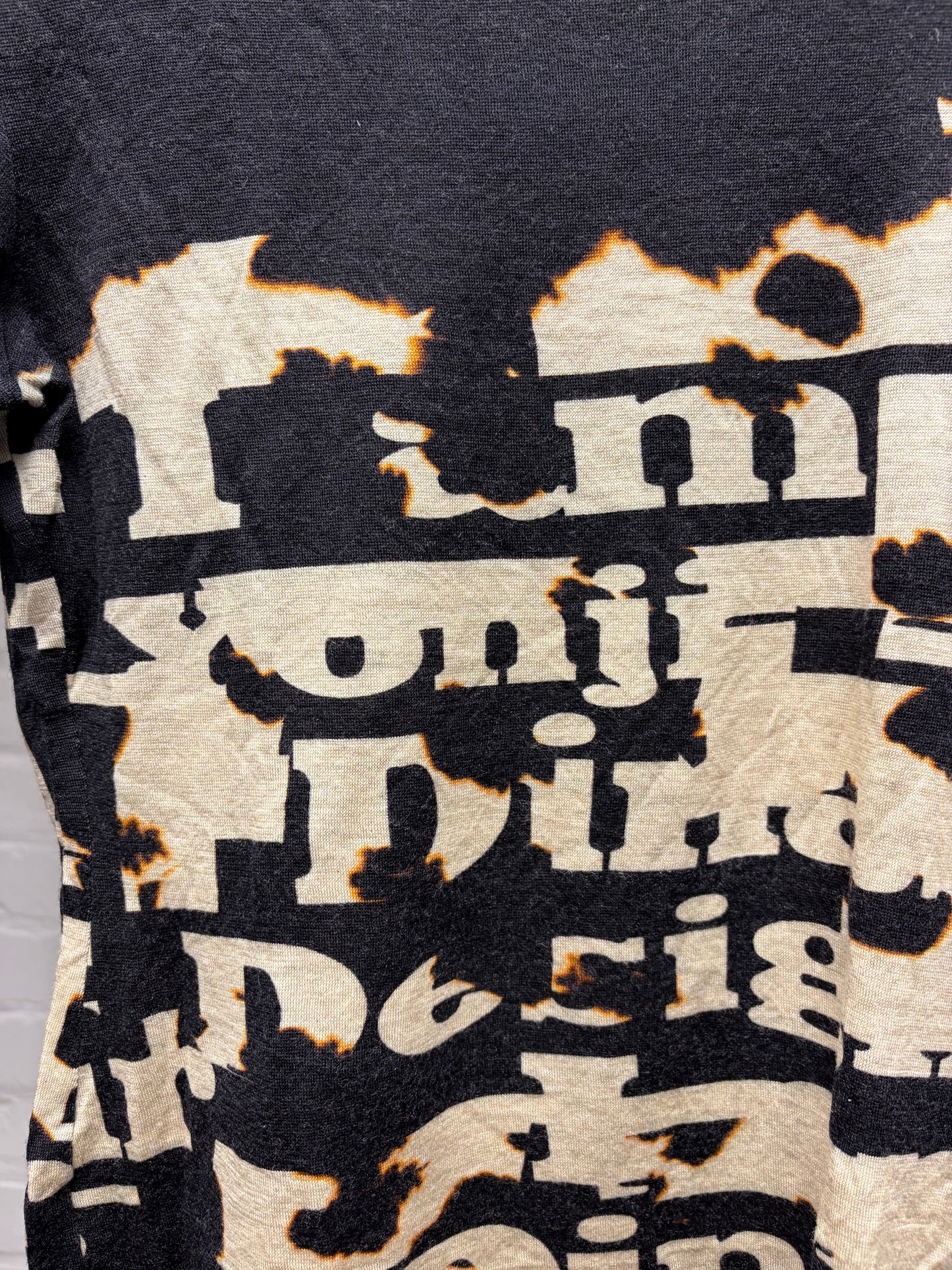 Yohji Yamamoto Wool Print Long Sleeve Shirt