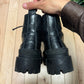 Balenciaga ‘Strike’ Black Leather Lace-Up Combat Boots