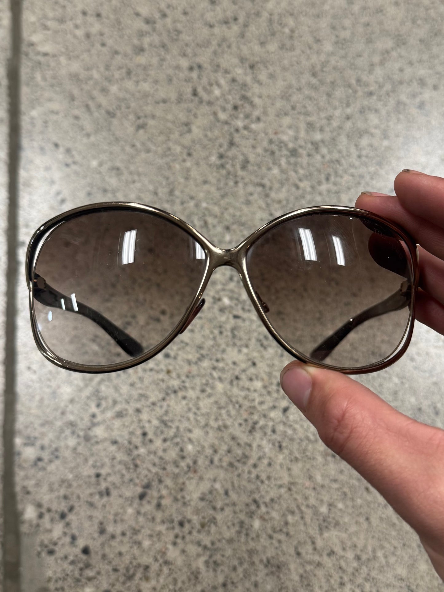 Tom Ford ‘Yvette’ Brown Tortoiseshell Sunglasses