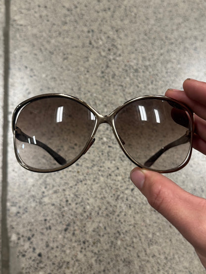 Tom Ford ‘Yvette’ Brown Tortoiseshell Sunglasses