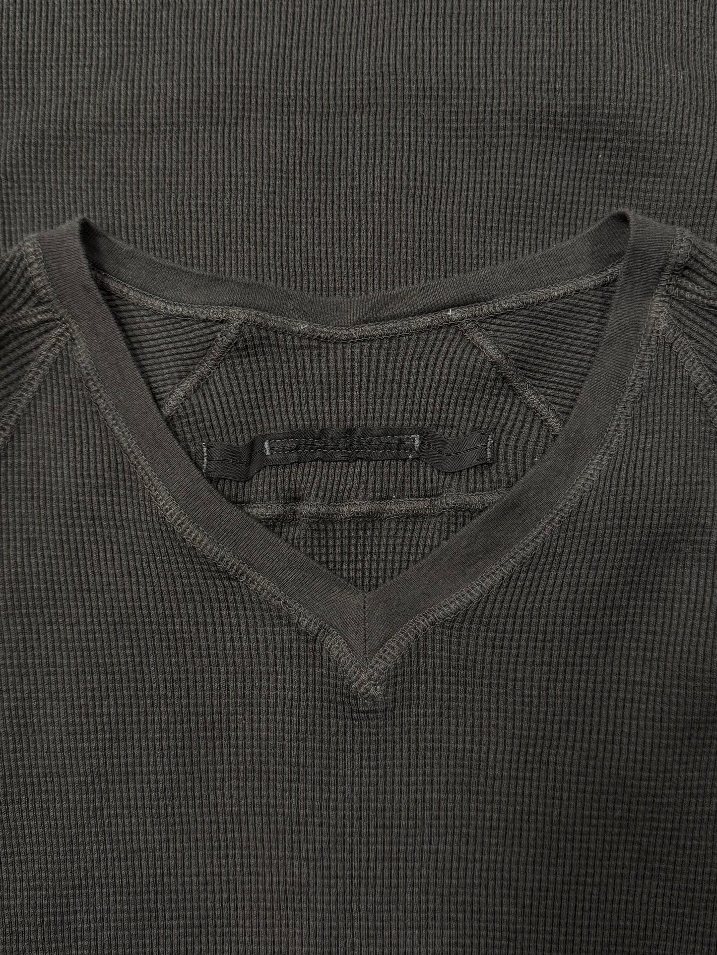 AW2014 Julius ‘Thermal’ Cashmere/Cotton ‘Exposed Seam’ Waffle Shirt