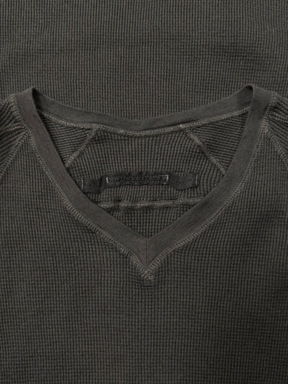 AW2014 Julius ‘Thermal’ Cashmere/Cotton ‘Exposed Seam’ Waffle Shirt