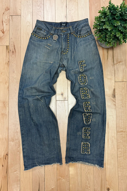 AW2004 Dolce & Gabbana ‘Forever’ Wide Leg Denim