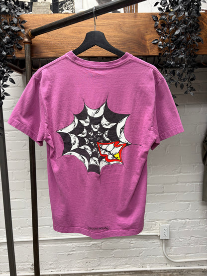 Chrome Hearts x Matty Boy ‘Spider Web’ Purple Graphic T-Shirt