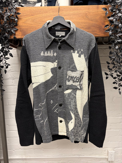 AW2007 Yohji Yamamoto x Shotaro Ishinomori ‘Cyborg 009’ Wool Knit Polo
