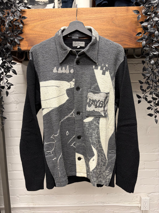 AW2007 Yohji Yamamoto x Shotaro Ishinomori ‘Cyborg 009’ Wool Knit Polo