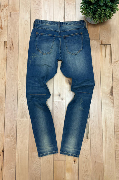 Number (N)ine Washed Blue Distressed Denim