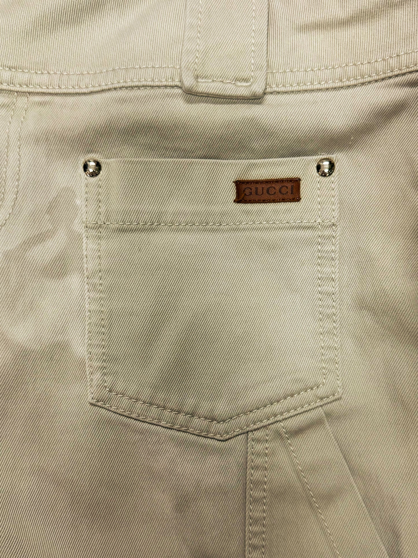 2000s Gucci ‘Front Pocket’ Tan Denim