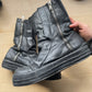 AW2012 Rick Owens Laceless High Tongue Black Leather Geobaskets