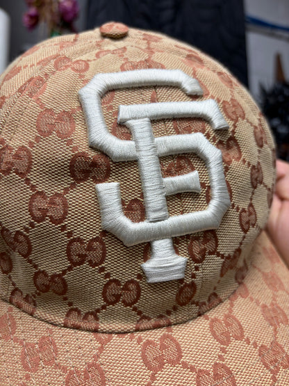 AW2018 Gucci x MLB ‘San Francisco Giants’ Guccisima Monogram Baseball Cap