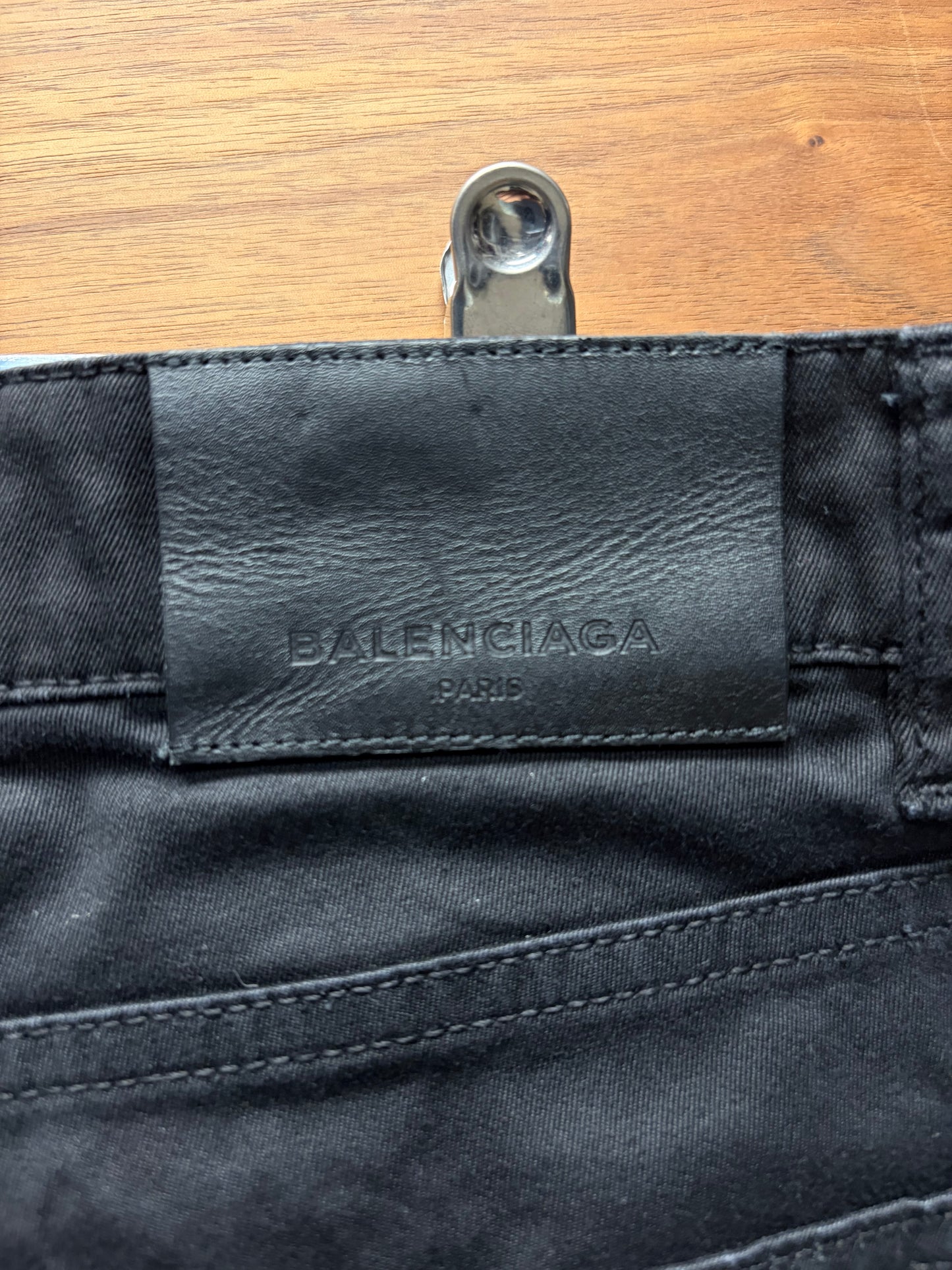 2016 Balenciaga Black Slim Skinny Jeans