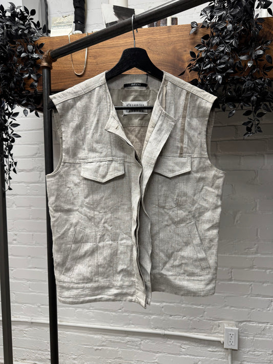 Maison Margiela ‘Tape Seam’ Unfinished Zip-Up Vest