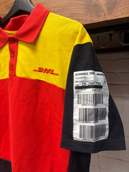 SS2018 Vetements x ‘DHL’ Staff Uniform Reworked Polo