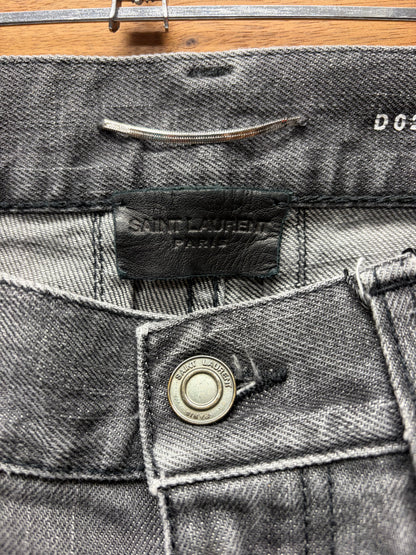 2012 Saint Laurent by Hedi Slimane Grey ‘D02’ Skinny Jeans