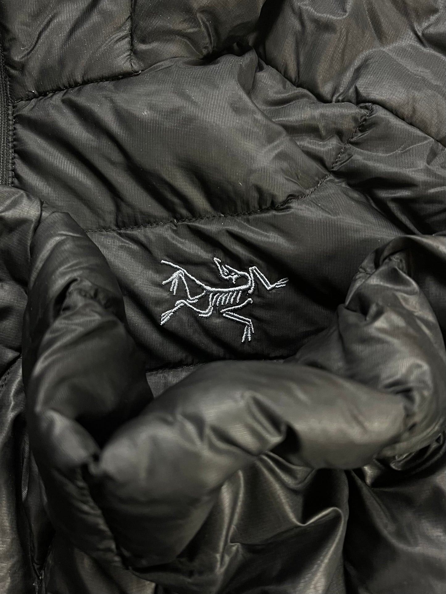 Arc’teryx Black Down Filled Puffer Jacket