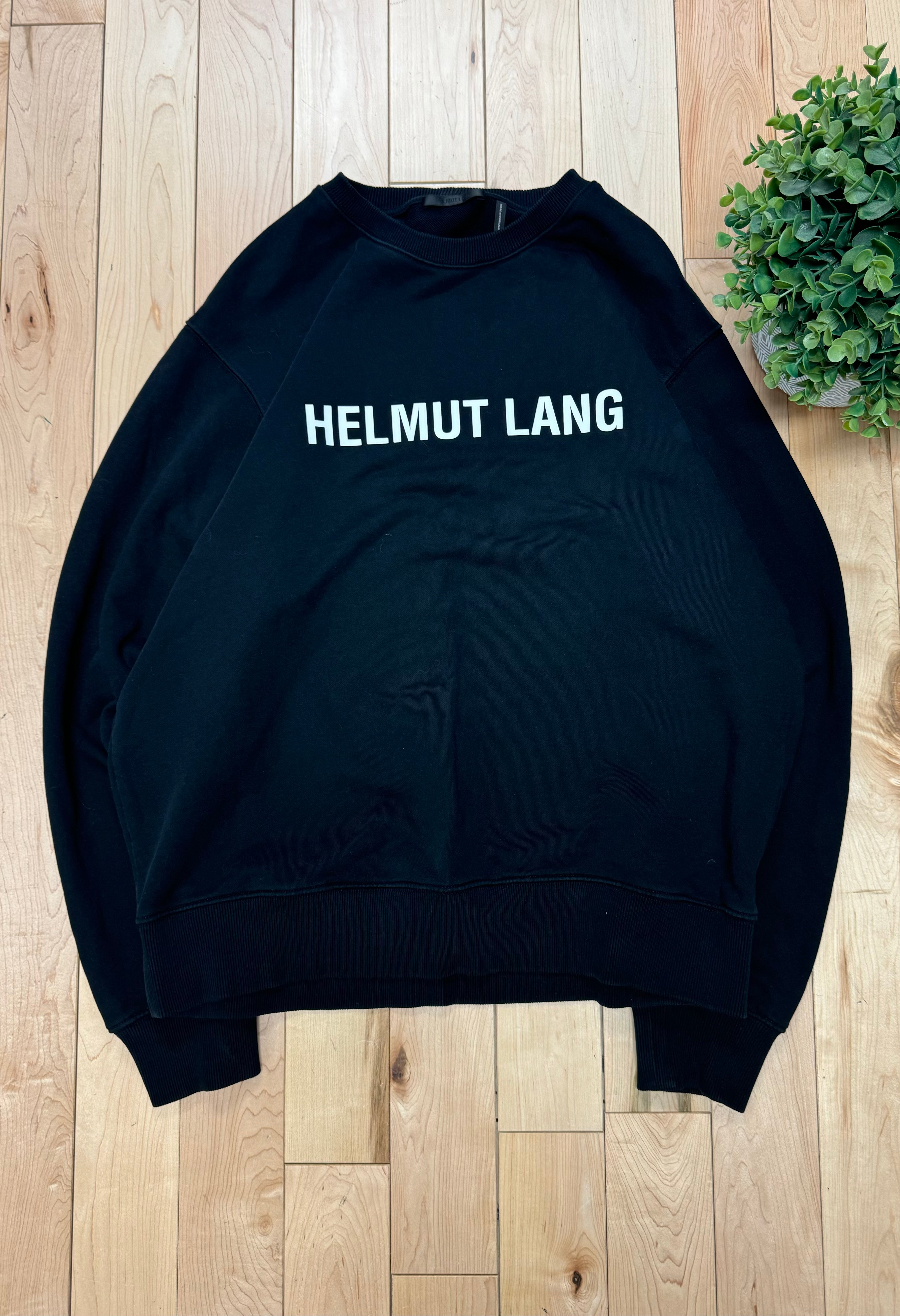 Helmut Lang Classic Logo Black Sweatshirt