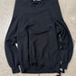 SS2024 Rick Owens ‘Lido’ Tec Shoulder ‘Padoga’ Horned Sweatshirt