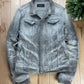 Tornado Mart Washed Grey Whiskered Denim Jacket