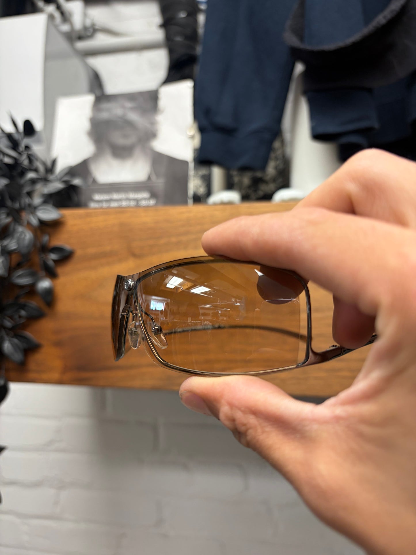 Gucci by Tom Ford ‘1709’ Rimless Brown Tinted Sunglasses