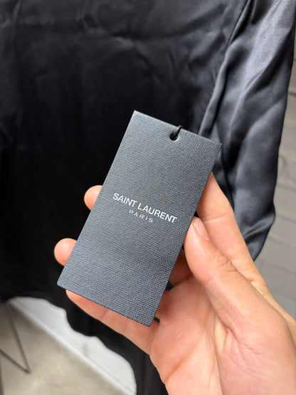 Saint Laurent Black Silk Short Sleeve Shirt