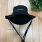 A Cold Wall Black Eyelet Drawstring Bucket Hat