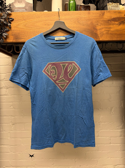 Undercover ‘Superman’ Blue/Purple U Logo Graphic T-Shirt