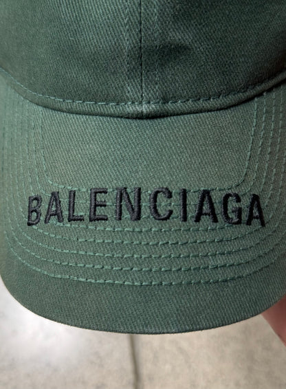 Balenciaga Embroidered Logo Strap-Back Baseball Hat