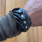 Maison Margiela Line 12 Leather Snake-Textured Wrap Bracelet