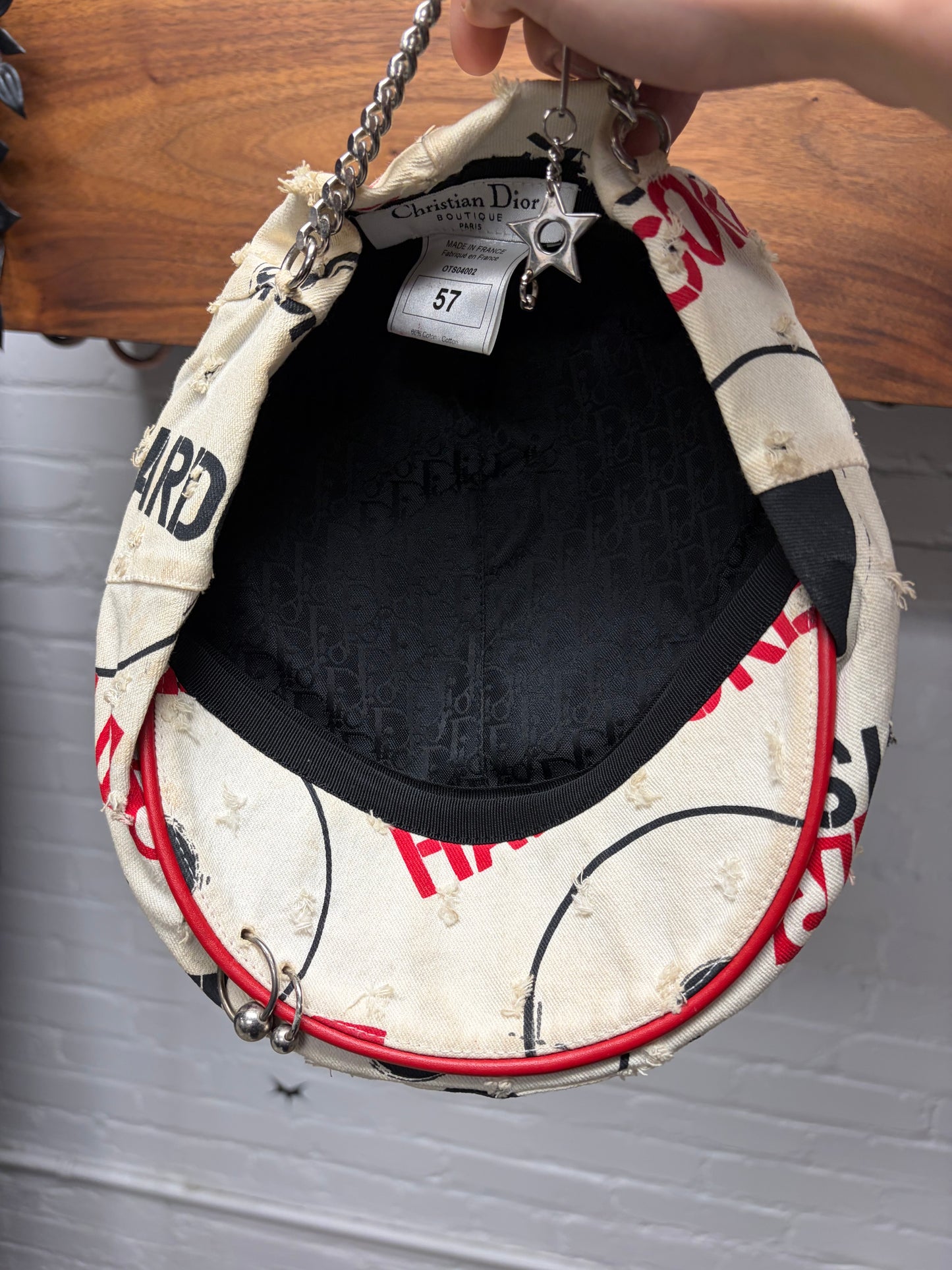 2004 Dior by John Galliano ‘Hardcore’ Pierced Beret