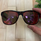 Gucci Red Tint Translucent Frame Sunglasses