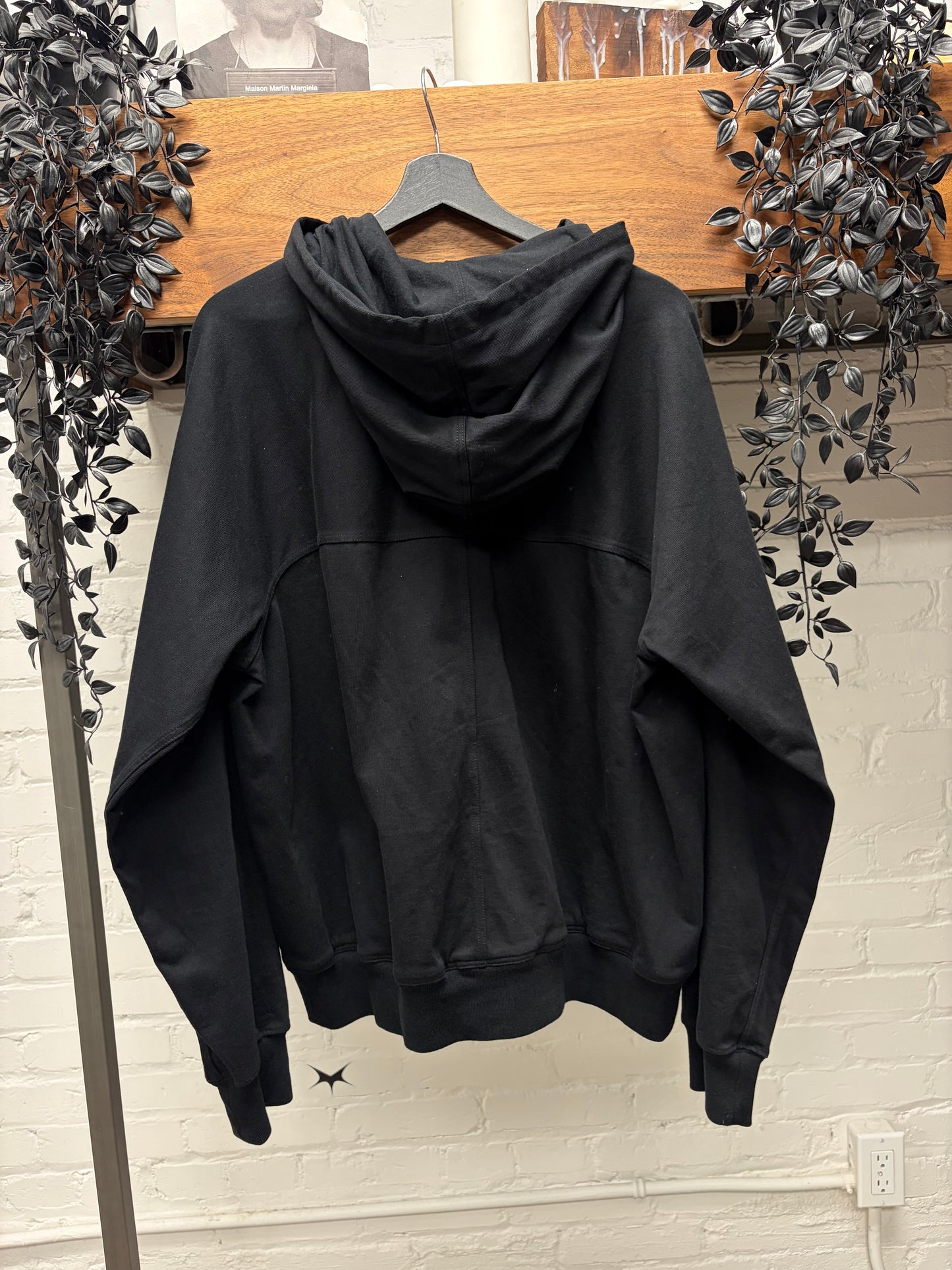 AW2022 Rick Owens ‘Strobe’ Jersey Cotton ‘Windbreaker’ Zip-Up Hoodie