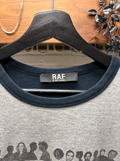 AW2010 Raf Simons ‘New Tribes’ Reversible Grey/Black Ringer T-Shirt