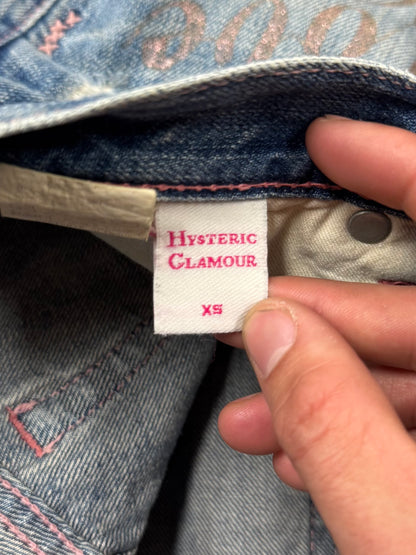 2000s Hysteric Glamour ‘Love Buzz’ Denim Mini Skirt