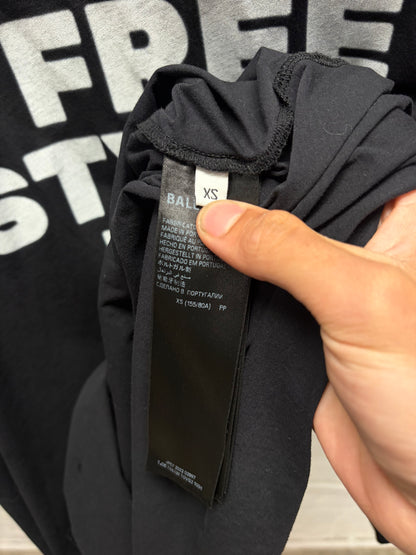 2022 Balenciaga ‘Free Styling Tips’ Black Graphic T-Shirt